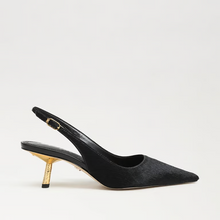 Load image into Gallery viewer, Bianka Gilded Slingback Pump in Black Brahma Hair
