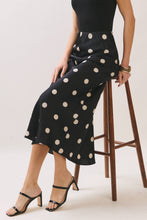 Load image into Gallery viewer, Polka Dot Maxi Skirt in Black
