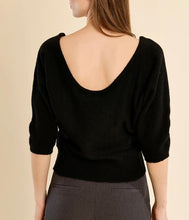 Load image into Gallery viewer, Slouchy Knit Sweater in Black
