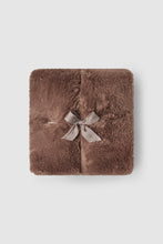 Load image into Gallery viewer, Cloud Faux Fur Throw in Sable

