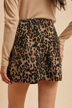 Load image into Gallery viewer, Leopard Corduroy Wrap Skirt
