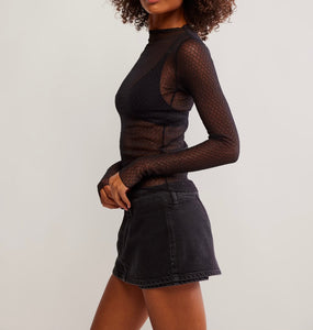 Minding My Business Top in Black
