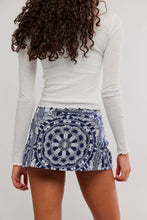 Load image into Gallery viewer, Printed Hot Shot Mini Skort in Bandana Navy Combo
