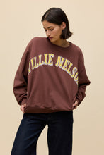 Load image into Gallery viewer, Willie Nelson in Austin Oversized Crew Sweatshirt in Nutmeg
