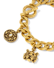 Load image into Gallery viewer, Raina Vintage Gold Charm Bracelet in Multi Mix M/L
