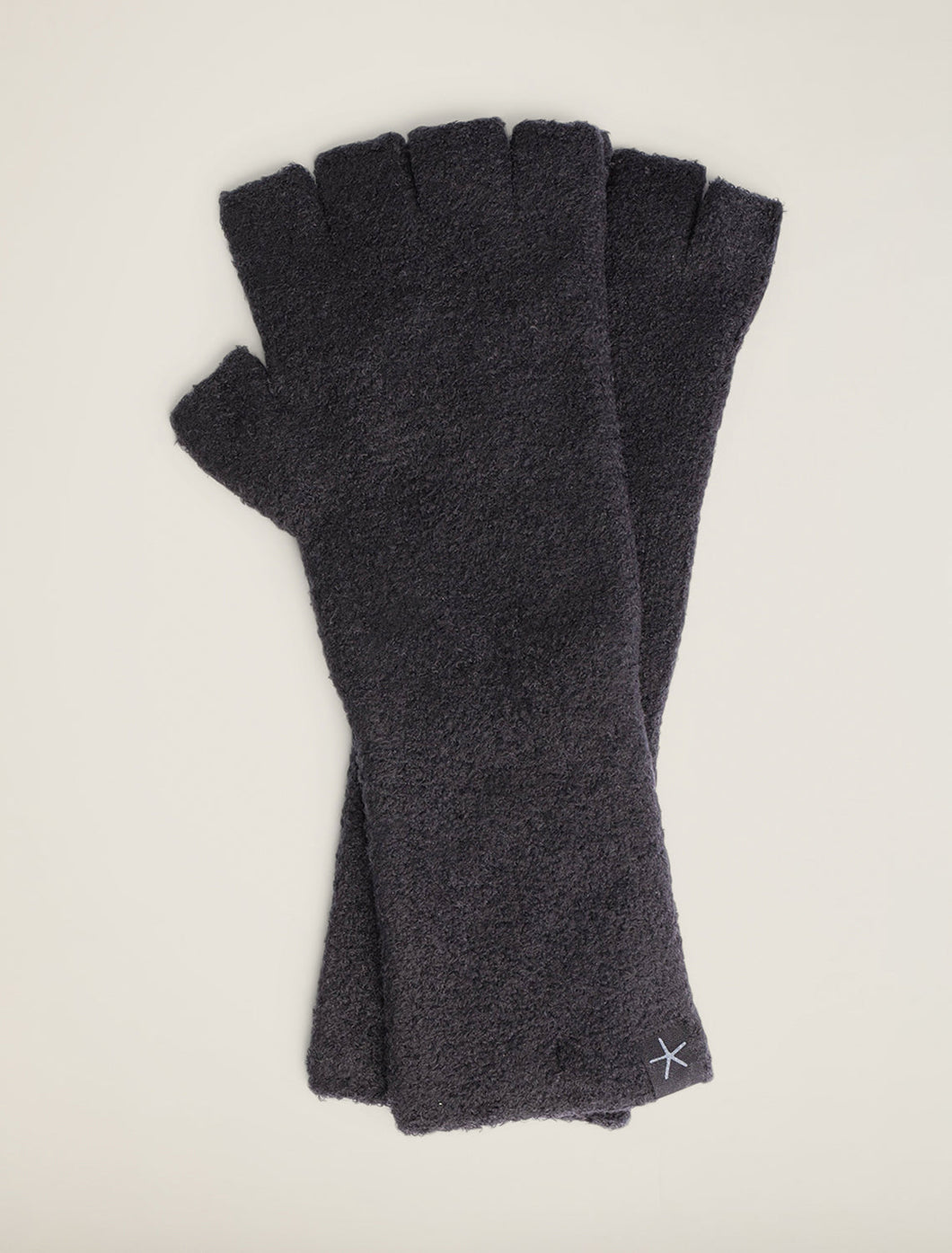 CozyChic Lite Fingerless Gloves in Black