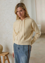 Load image into Gallery viewer, Zip-Up Hoodie in Pale Banana
