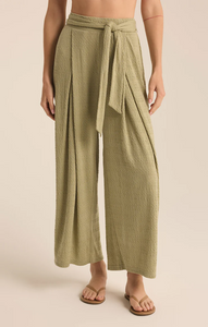 Isla Pucker Knit Pant in Meadow