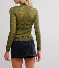 Load image into Gallery viewer, All Day Lace Long Sleeve in Terrarium
