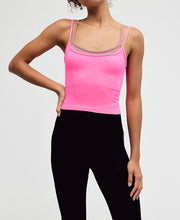 Load image into Gallery viewer, All Clear Coastline Cami in Hot Pink Combo

