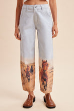 Load image into Gallery viewer, Horse Play Barrel Leg Pants in Light Blue
