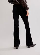 Load image into Gallery viewer, Penny Pull On Velvet Pant in Black
