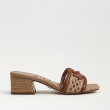 Load image into Gallery viewer, Waylon Weave Slide Sandal in Rich Cognac Leather
