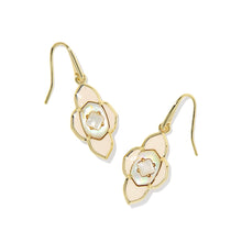 Load image into Gallery viewer, Kendra Scott Abbie Medallion Small Gold Drop Earring in Neutral Mix
