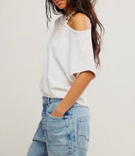 Load image into Gallery viewer, Peggy Tee in Clean Ivory
