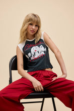 Load image into Gallery viewer, Blondie Tour ‘79 Raglan Tank in Vintage Black
