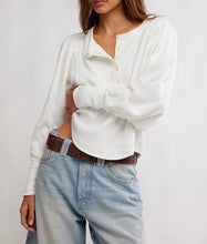 Load image into Gallery viewer, Quinn Knit Top in Ivory
