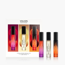 Load image into Gallery viewer, Warm &amp; Spiced Eau De Parfum Travel Trio

