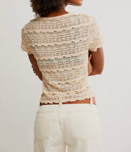 Load image into Gallery viewer, Angelina Lace Tee in Tea
