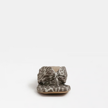 Load image into Gallery viewer, Colette Thong Sandal in Leopard Print Fabric
