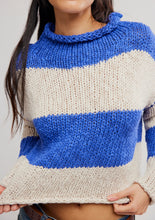 Load image into Gallery viewer, Opal Rugby Stripe Sweater in Cobalt Combo
