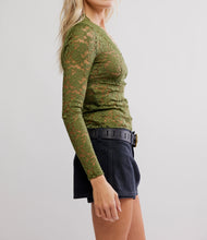 Load image into Gallery viewer, All Day Lace Long Sleeve in Terrarium
