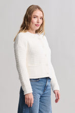 Load image into Gallery viewer, CozyChic Textured Button Front Cardigan in Pearl
