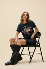 Load image into Gallery viewer, Willie Nelson Texas Stripes Tour Tee in Vintage Black
