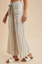 Load image into Gallery viewer, Striped Wide Leg Pant in Dried Sage
