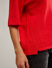Load image into Gallery viewer, Margot Sweater Tee in Cherry Pop Melange
