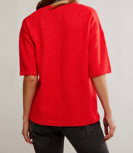 Load image into Gallery viewer, Margot Sweater Tee in Cherry Pop Melange
