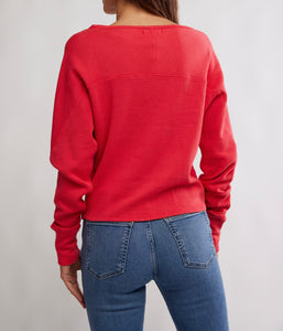 Jess Long Sleeve in Salsa