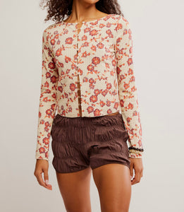 Tilly Long Sleeve Printed in Tea Combo