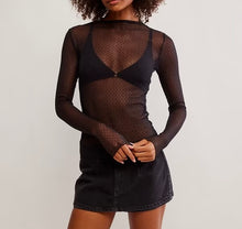 Load image into Gallery viewer, Minding My Business Top in Black

