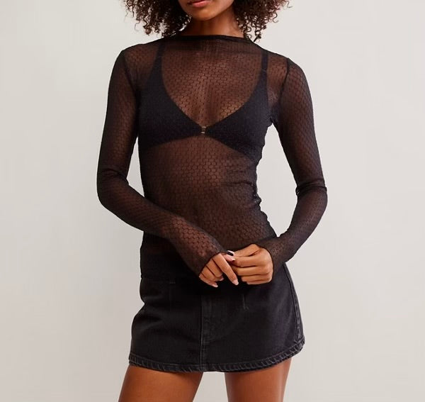 Minding My Business Top in Black