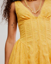Load image into Gallery viewer, Can’t Help It Mini Dress in Golden Apricot Combo

