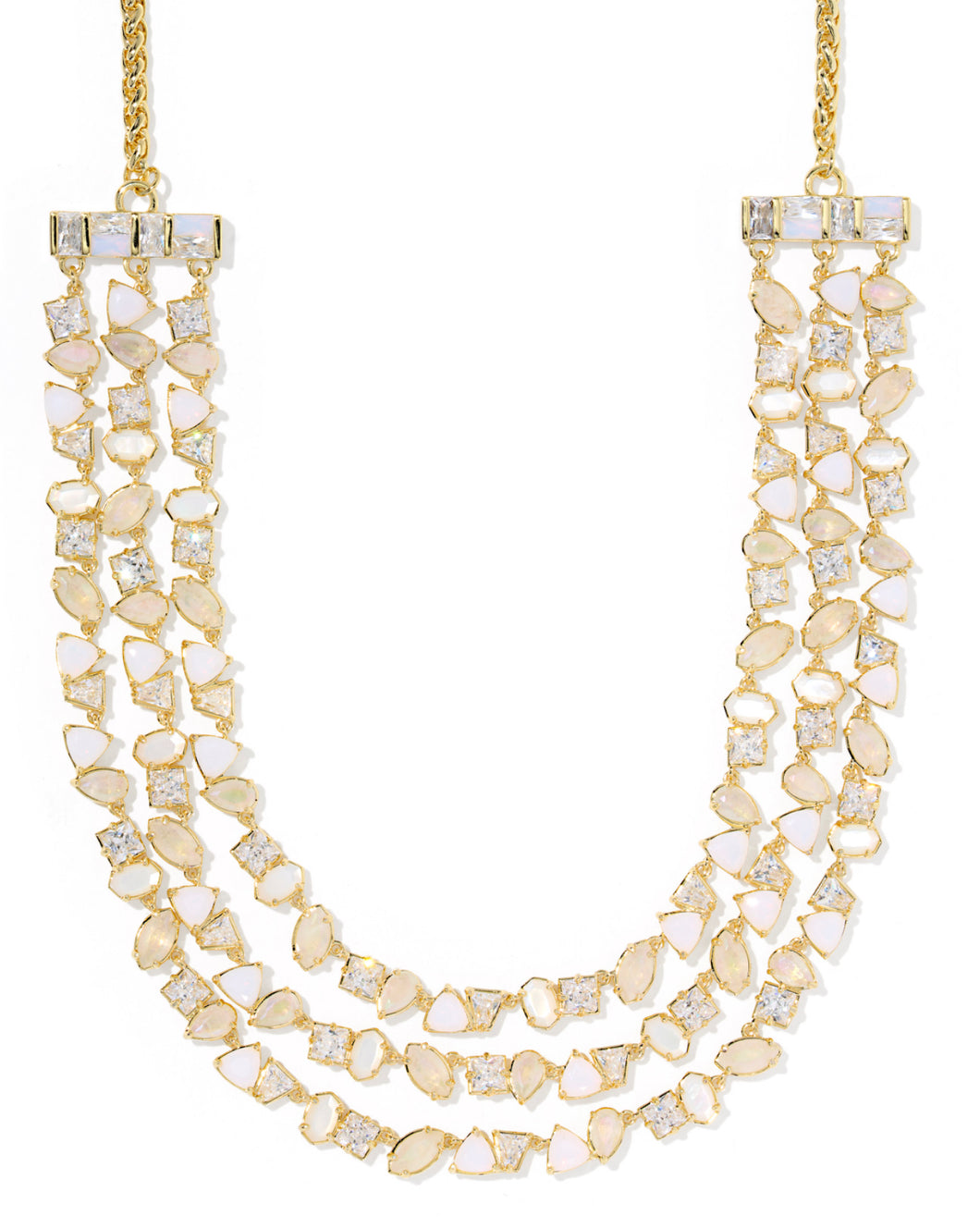 Kendra Scott Isabelle Gold Statement Necklace in Neutral Mix