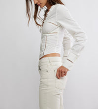 Load image into Gallery viewer, Frankie Corset Top in Clean Ivory

