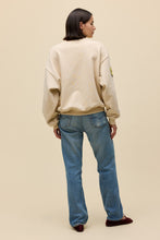 Load image into Gallery viewer, Western Patches Oversized Crew Sweatshirt in Sand
