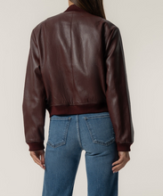 Load image into Gallery viewer, Steph Bomber Jacket in Bordeaux
