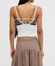 Load image into Gallery viewer, All Clear Coastline Stripe Cami in Ivory Combo
