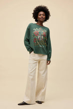 Load image into Gallery viewer, Chris Stapleton Guitar &amp; Roses Merch Long Sleeve in Deep Green
