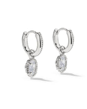 Load image into Gallery viewer, Kendra Scott Mini Ellie Luxe Huggie Earrings in Rhodium
