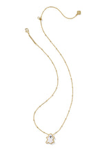 Load image into Gallery viewer, Kendra Scott Ghost Gold Short Pendant Necklace in White Mother of Pearl
