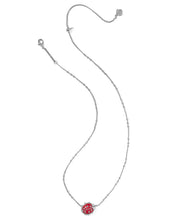 Load image into Gallery viewer, Kendra Scott Ladybug Silver Short Pendant Necklace
