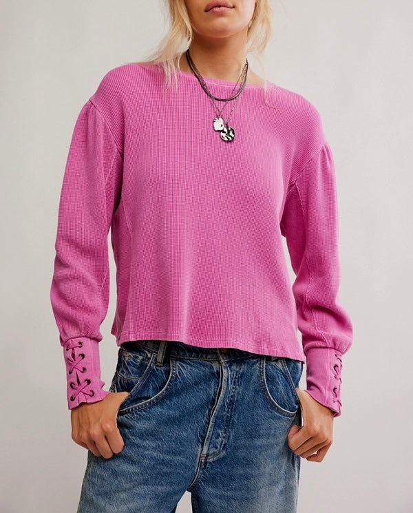 Lapis Cuff Top in Plumdrop