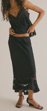 Load image into Gallery viewer, Long Lost Lover 1/2 Slip Skirt in Black
