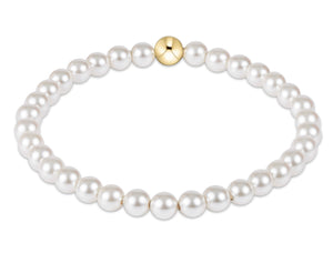 Classic Pearl 5mm Bead Bracelet - Extends