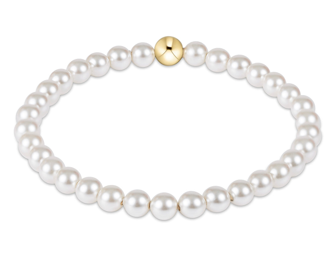 Classic Pearl 5mm Bead Bracelet - Extends