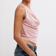 Load image into Gallery viewer, City Nights Tuck Tank in Peach Skin
